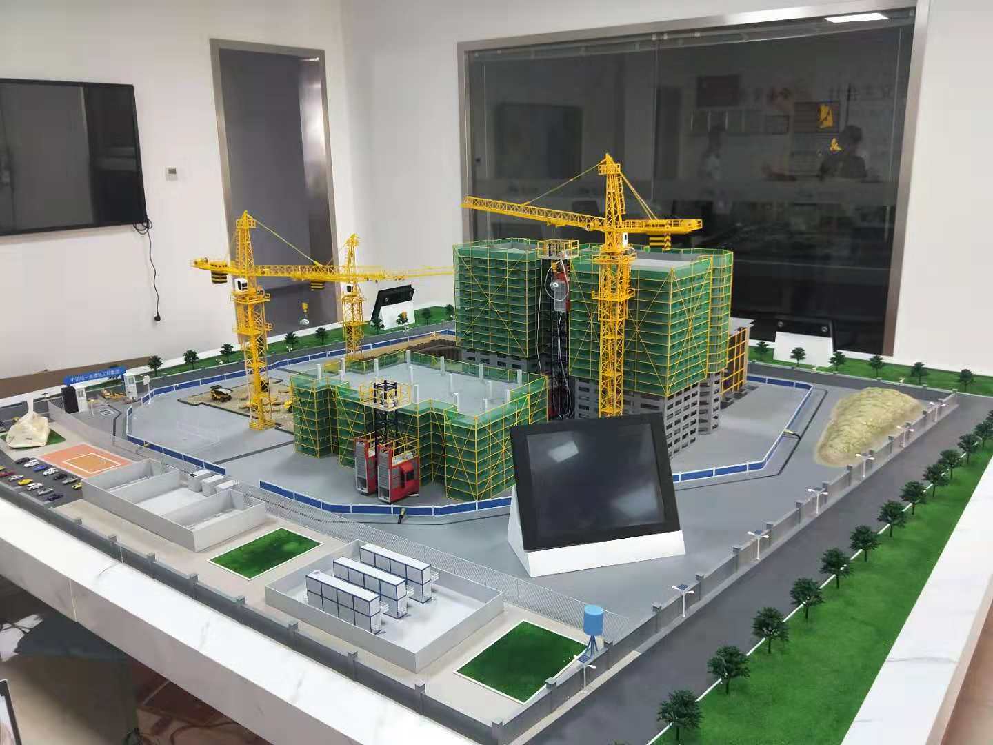 榆树市建筑施工场景模型